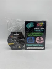 Liquid Chalk Markers  And Chalkboard Tape Easy Wipe Off Windows