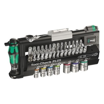 Wera Tool-Check Plus Imperial 1/4'' Drive - USA Dimensions, Phillips, Torx, Slotted...