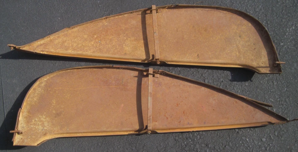 Raro 1954-1955 Oldsmobile 98, 1955 sedán de vacaciones, 1956 Oldsmobile guardabarros faldones Foto 2 de 2