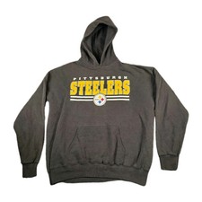 Vintage 90s 1992 Pittsburgh Steelers Hoodie Sweatshirt Lee Sport Nutmeg Mills US