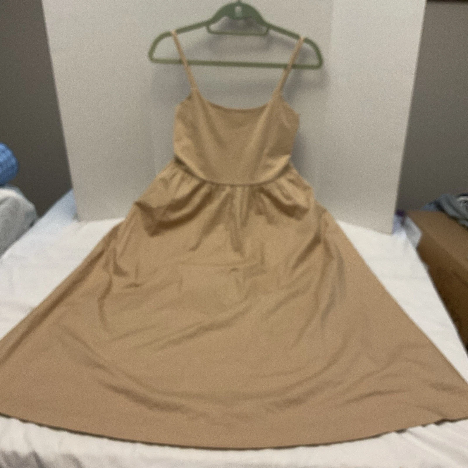 VETEMENTS Corpetto donna kaki aderente e svasato cotone spandex taglia M OLDy NAVYo NUO CONchette