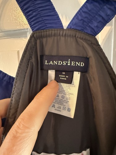 Lands End Ski Bibs Royal Blue Size 10 (kids) - Picture 6 of 6