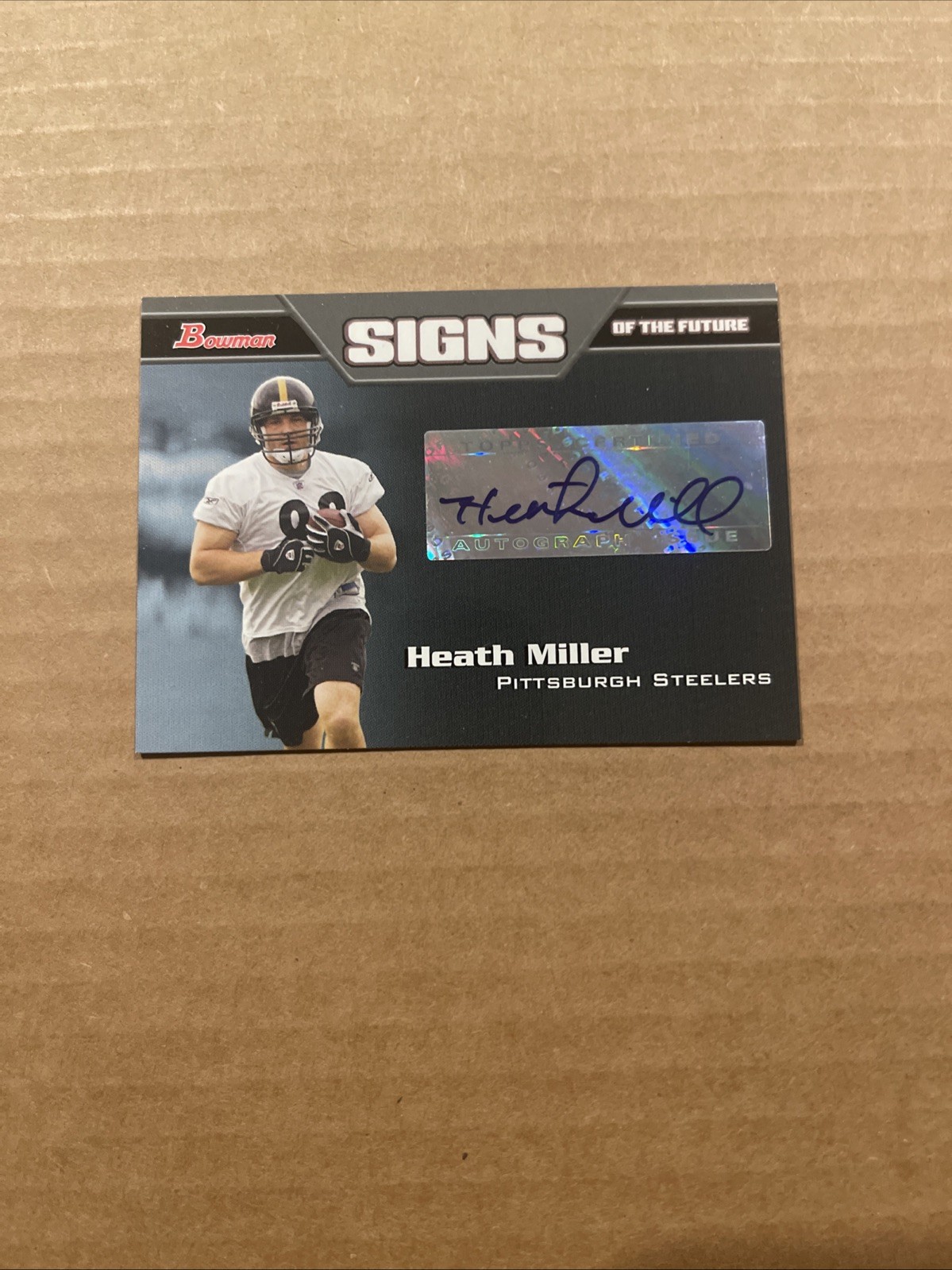 Heath Miller Bowman Signs of the Future #SFHM Base