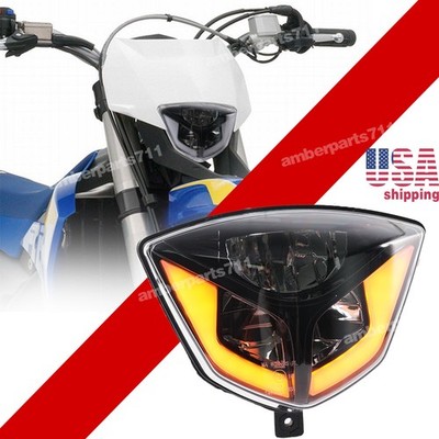 For Husaberg FE 250 350 450 TE 125 250 300 09- 14 LED Headlight Head lamp w/ DRL