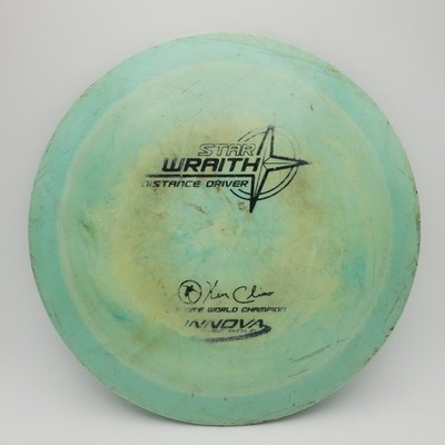 Innova PFN Star Wraith 175g SWIRLY Blue Disc Golf Distance Driver OOP RARE