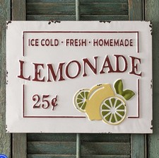 Home Collection Lemonade Metal Sign Rustic Farmhouse