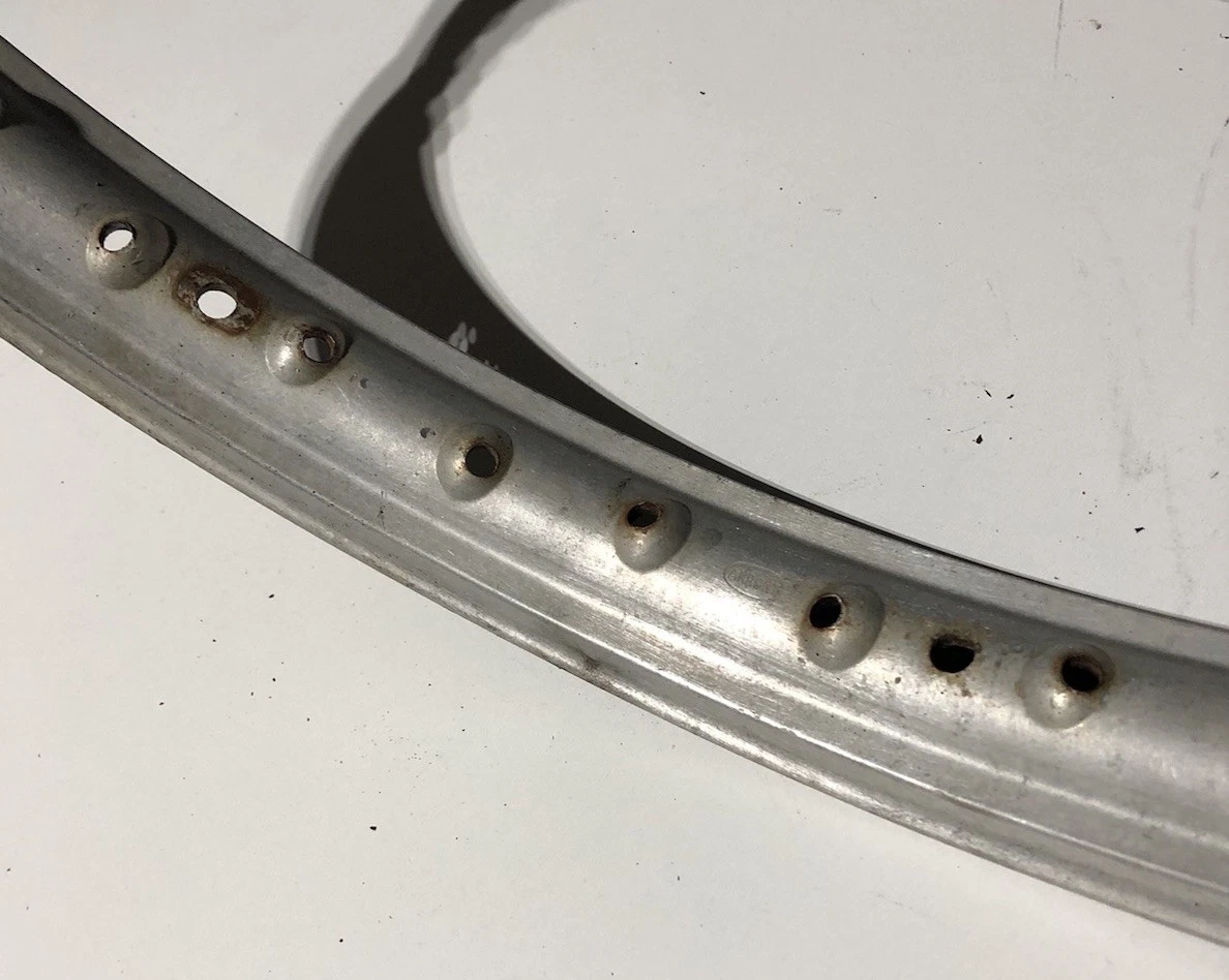 Vintage 21 inch front Super Akront Husqvarna motorcycle rim Husky MX Aluminum