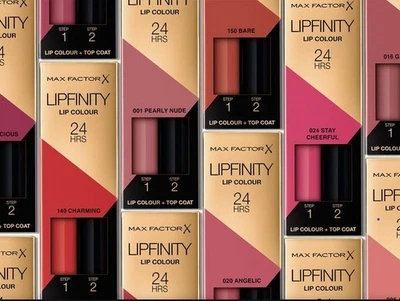 Max Factor Lipfinity 24HR Lip Colour Lipstick - Select Your Shade - Brand New - Image 1 of 4