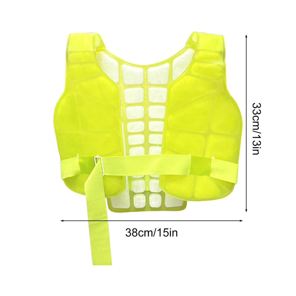 Chaleco de enfriamiento reutilizable ajustable chaleco de hielo protección personal para verano Foto 3 de 4