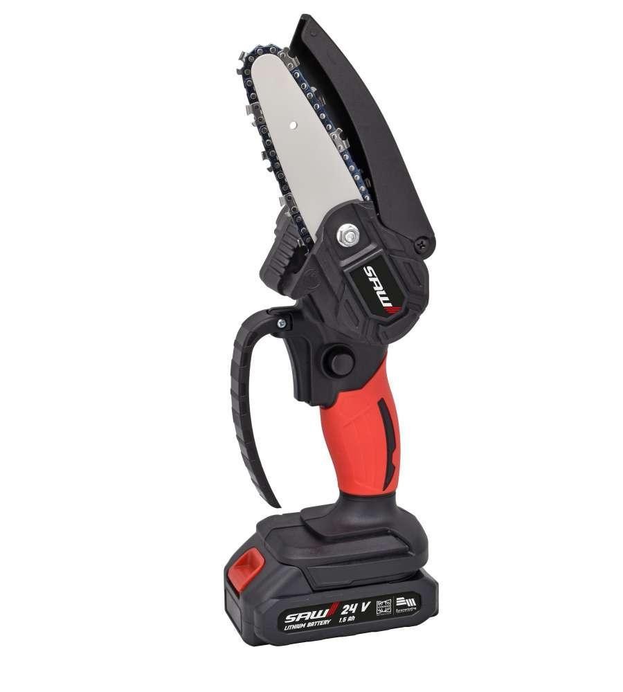 Sawo IGZ251 Motosega a Batteria 24V: Kit Completo con 2 Batterie Lithium