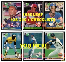 1985 Donruss LEAF Canadian #27-259 + Checklists $2 or 2 Card Minimum YOU PICK!