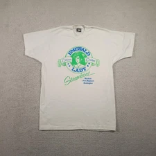 Vintage Emerald Lady Steamboat Shirt Mens XL White Casino Cruises Made USA 90s