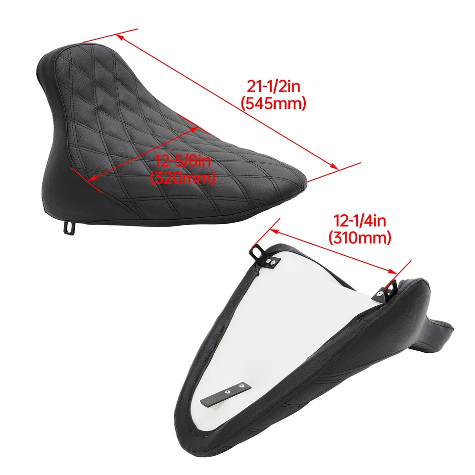 Asiento de conductor solo para Harley Softail Fat Boy FXST 00-05 FLST 00-07 FLSTF 00-06 Foto 2 de 4