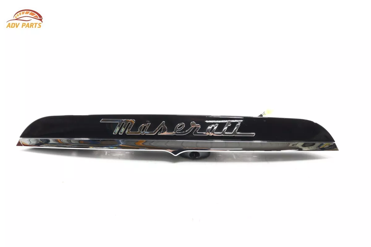 MASERATI GHIBLI TRUNK LID LICENSE PLATE LIGHT LAMP MOLDING COVER 