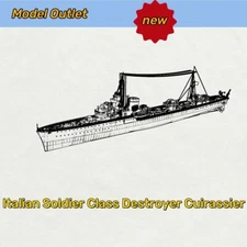 MRY-SFW 1/700 Model Kit Italian Soldier Class Destroyer Cuirassier Waterline