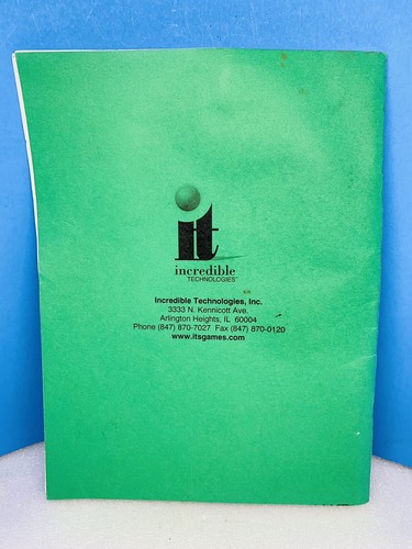 INCREDIBLE TECHNOLOGIES GOLEN TEE FORE INSTALLATION MANUAL - Picture 5 of 5