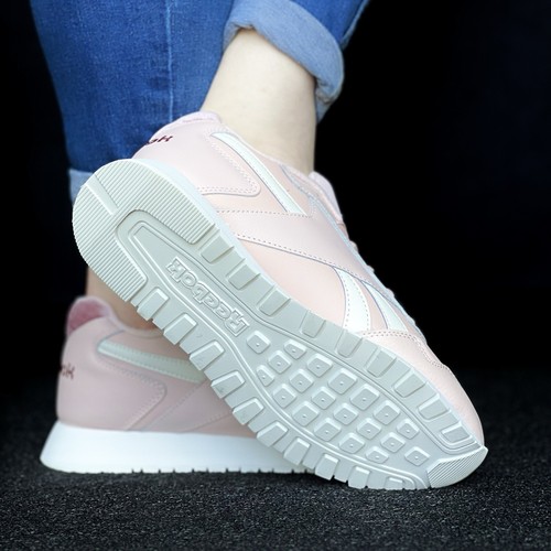 Reebok Glide Women’s Sneaker Running Shoe Pink Athletic Trainers Basket #694 - Picture 3 of 23