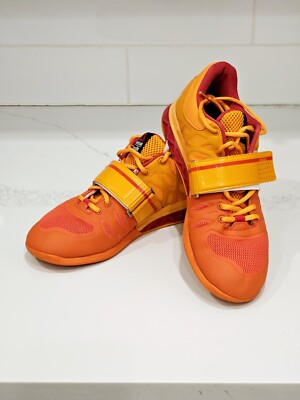 Reebok Lifter 2.0 Womens 9 Orange Pink Crossfit Weightlifting Shoes M43660