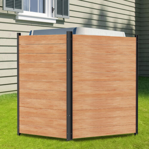SLSY 2 Panels Air Conditioner Fence Trash Can Fence 36" W X 44" H Privacy Fence - Picture 10 of 23