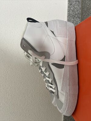 SACAI X NIKE BLAZER MID HIGH-TOP TRAINERS SNEAKERS SCHUHE TURNSCHUHE UK8 EU41