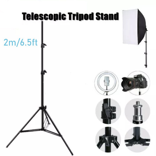 6.5ft Portable Photo Video Tripod Stand for Speedlight, Flash, Softbox, Camera - Picture 1 of 7
