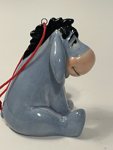 Disney Eeyore Season of Song Ceramic Christmas Ornament High Gloss Blue - Picture 5 of 8