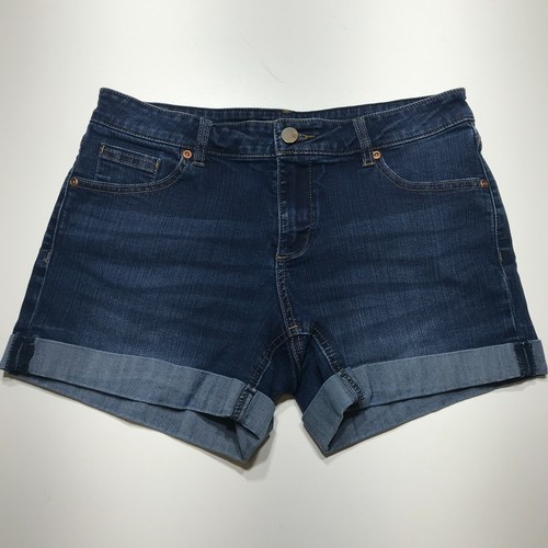 Cuffed Blue Denim Shortie 