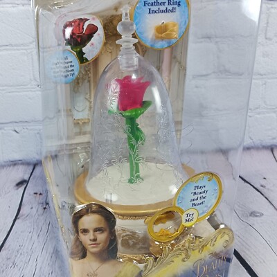 Disney Beauty Beast Enchanted Rose Jewelry Box Kids NIB w/ Ring