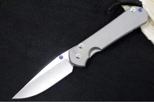 Chris Reeve Knives Large Sebenza 31 Glass Blasted - Drop Point Blade / CPM-Magna