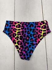 Shein Multicolor Cheetah Print Bikini Swim Bottoms Womens Size 1XL