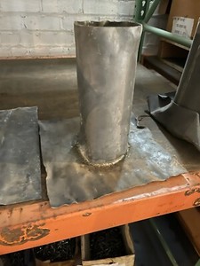 Lead Flashing 5"D Vent  - 12x12 Base, 12.5'H