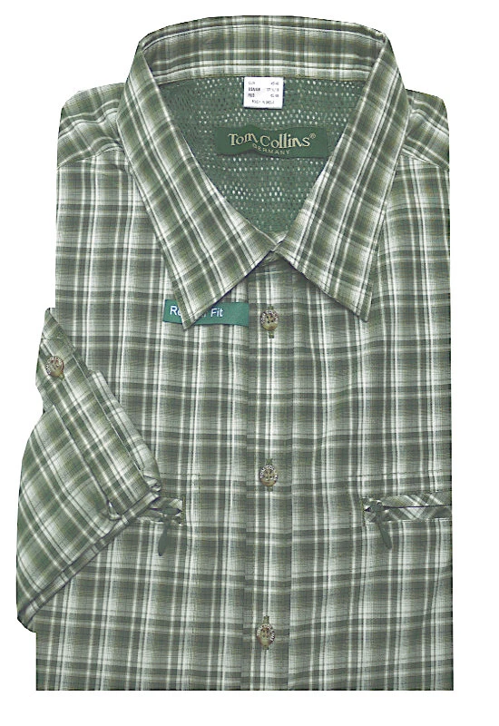 Tom Collins atmungsaktives Outdoor Funktions-Wanderhemd grün Regular Fit TH-0403 - Bild 4 von 4