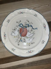 12" Large International Marmalade Round Plate Dish  Serving Platter Tray Geese 