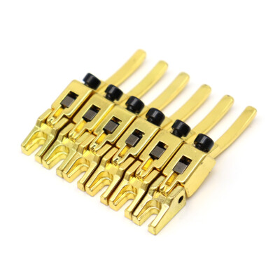 6Pcs Floyd Rose Electric Guitar Tremolo Bridge Double Locking String Saddles GD