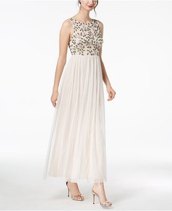 adrianna papell petite floral beaded gown