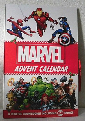 MARVEL ADVENT CALENDAR Folio with 24 Booklet Countdown Avengers Spiderman & More 9781838523732