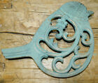 Cast Iron Antique Style Bluebird Plaque Hot Plate Home Kitchen Decor Trivet