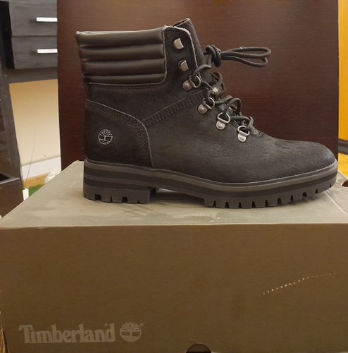 Timberland London Square mid hiker Sheep Fur- stivaletto donna Pelle Nero - Foto 2 di 11