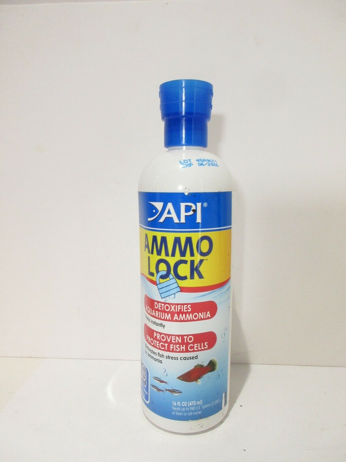 API AMMO-LOCK Freshwater and Saltwater Aquarium Ammonia Detoxifier 16-Ounce B...