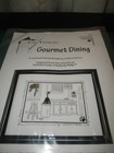 Kats By Kelly Gormet Dining Cat in trash Cross Stitch Kit by Calico Crossroads N