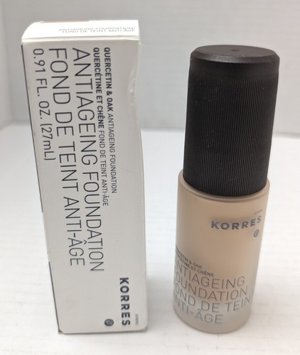 Korres Quercetine & Oak ANTI AGEING FOUNDATION, 00 Porcelain .91 fl oz - Picture 2 of 4