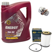 MotoröL ÖLfilter SH4045L 5W30 5 Liter + ÖLablassschraube FüR Mercedes W211 W164