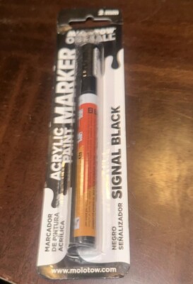 CHARTPAK, INC. 127.21BC MOLOTOW ACRYLIC PAINT MARKER 2MM METALLIC Blk New In Pk