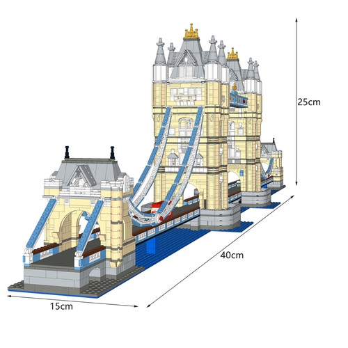 Tower Bridge Extension Fit for 10214 Tower Bridge Building Toys Set MOC Build - Picture 5 of 8