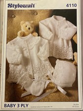 Stylecraft Strickanleitung 4110 Jacken Haube & Handschuhe 3-fädig Garn