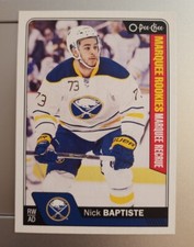 2016-17 OPC MARQUEE ROOKIE #708 Nick Baptiste Buffalo Sabers 