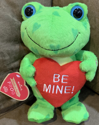 Hallmark BE MINE Hearts a Hoppin Frog 11''  Sings/Dances To HOT HOT HOT VALENTINE
