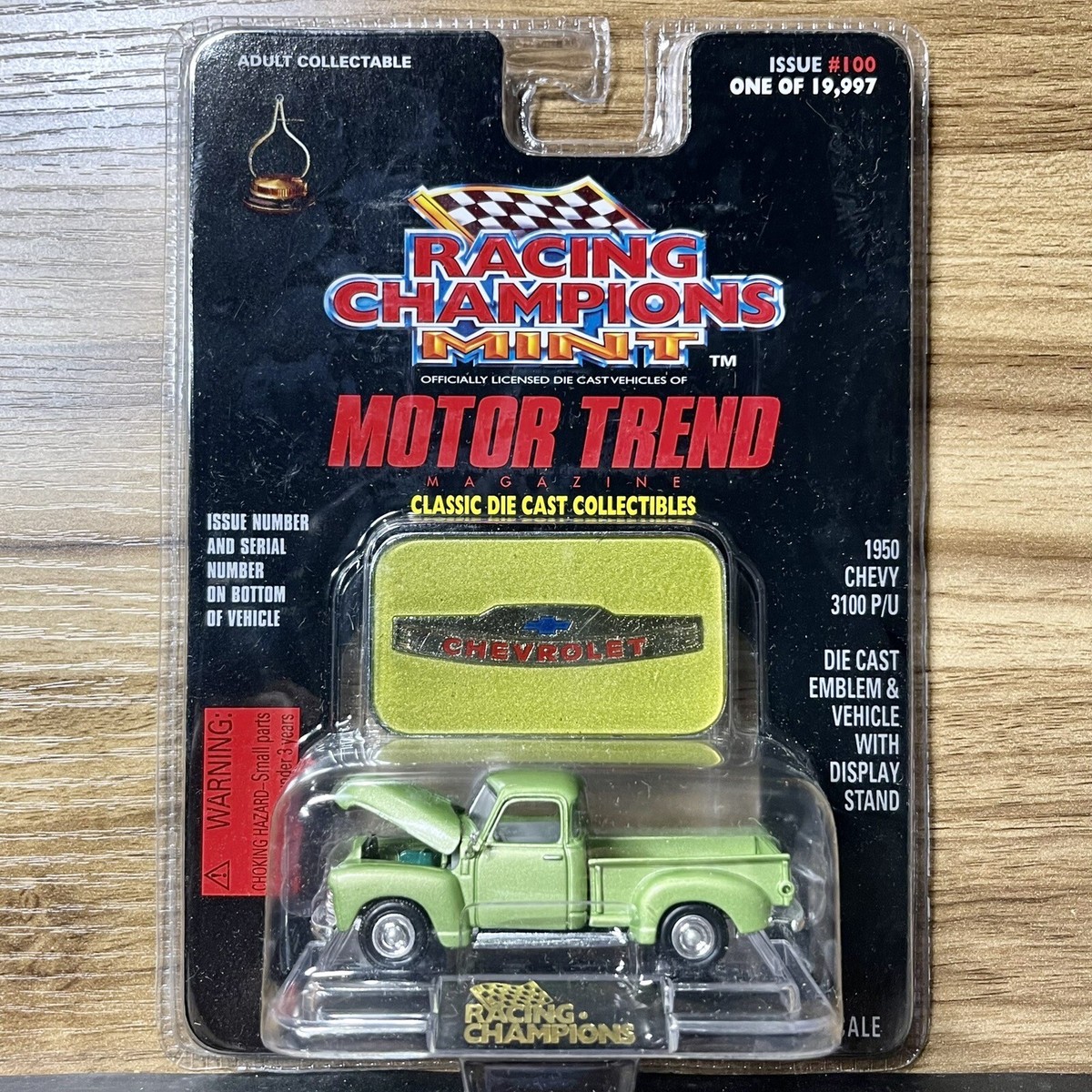 【アメリカン雑貨】racing champions Chevrolet Racing Champions Mint Motor Trend 1950 Chevy 3100 Pickup