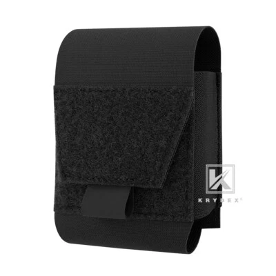 KRYDEX Tactical Handcuff Pouch Case LowProfile Cuff Holster Black fit MOLLE/Belt