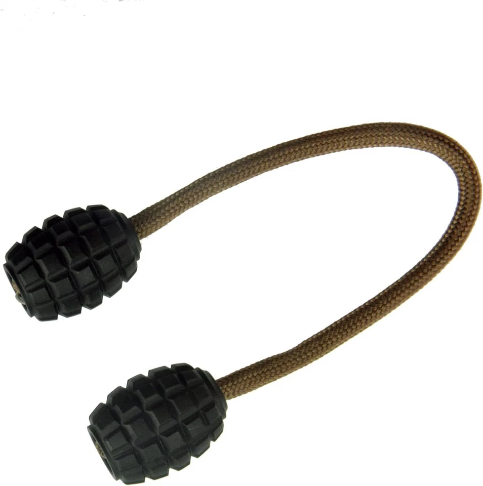 Barrel Shape Grenade Texture Solid Titani TC4 Lanyard Big Bead EDC DIY Paracord - Image 3 of 4